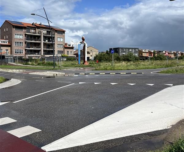 Foto van het huidige kruispunt Noorderveenweg.