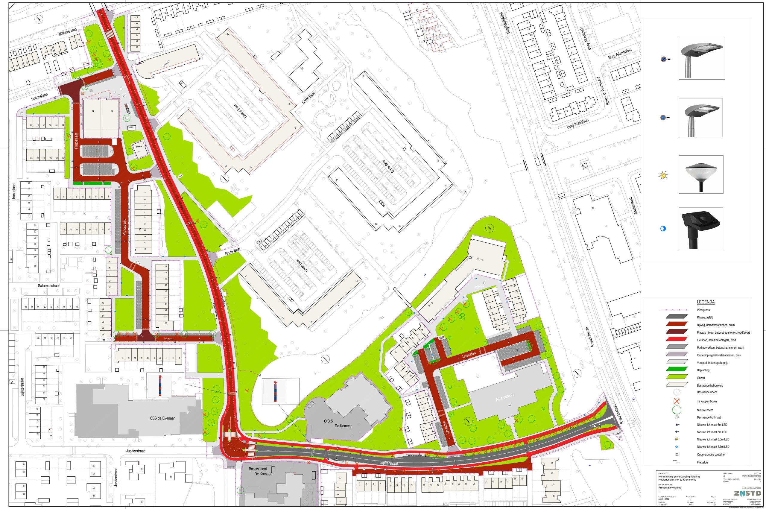 resentatietekening Neptunuslaan Jupiterstraat e.o. Presentatietekening Neptunuslaan Jupiterstraat e.o.