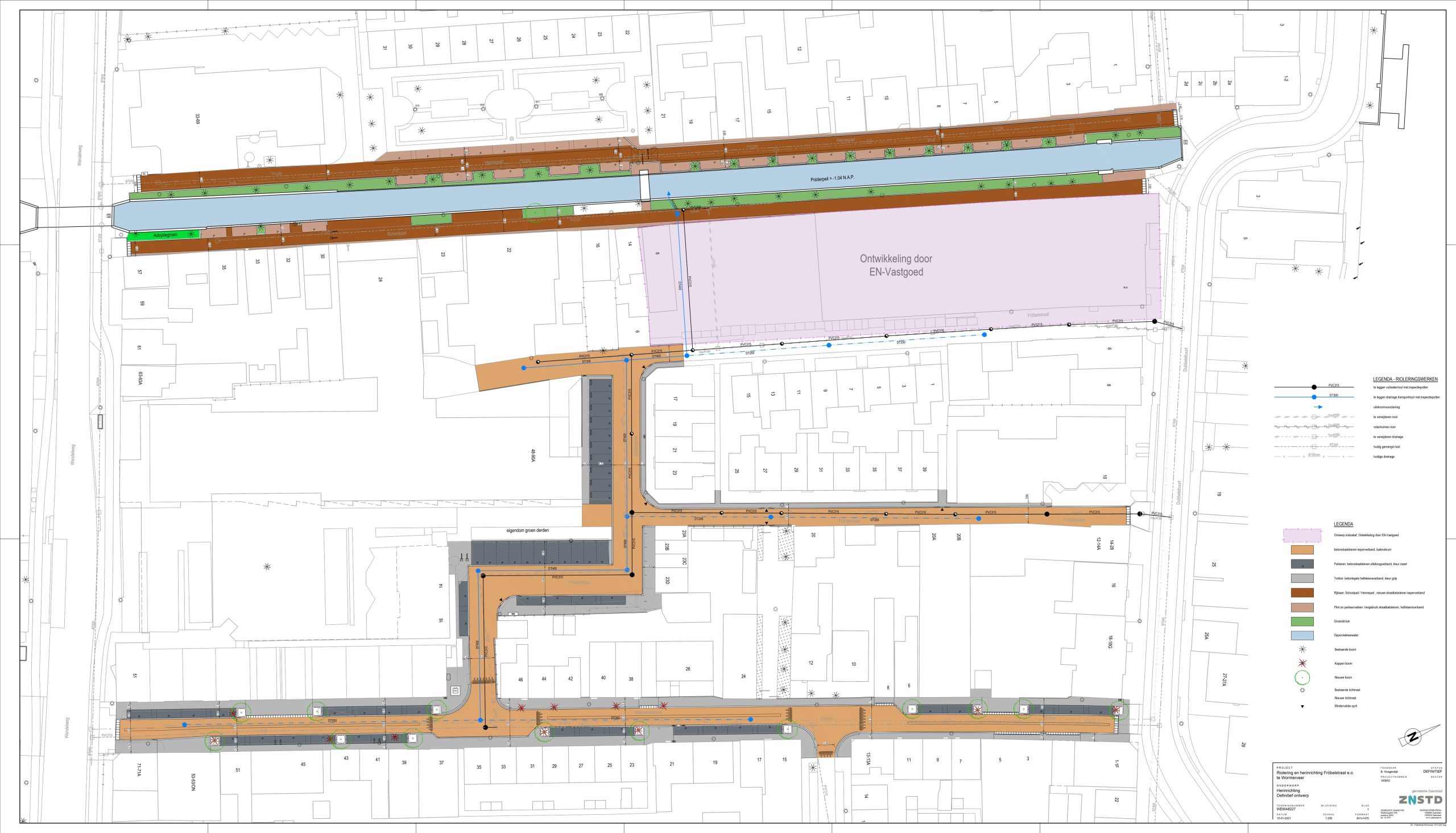 Definitief Ontwerp Frobelstraat Wormerveer Presentatie herinrichting met riool Definitief Ontwerp Frobelstraat Wormerveer Presentatie herinrichting met riool