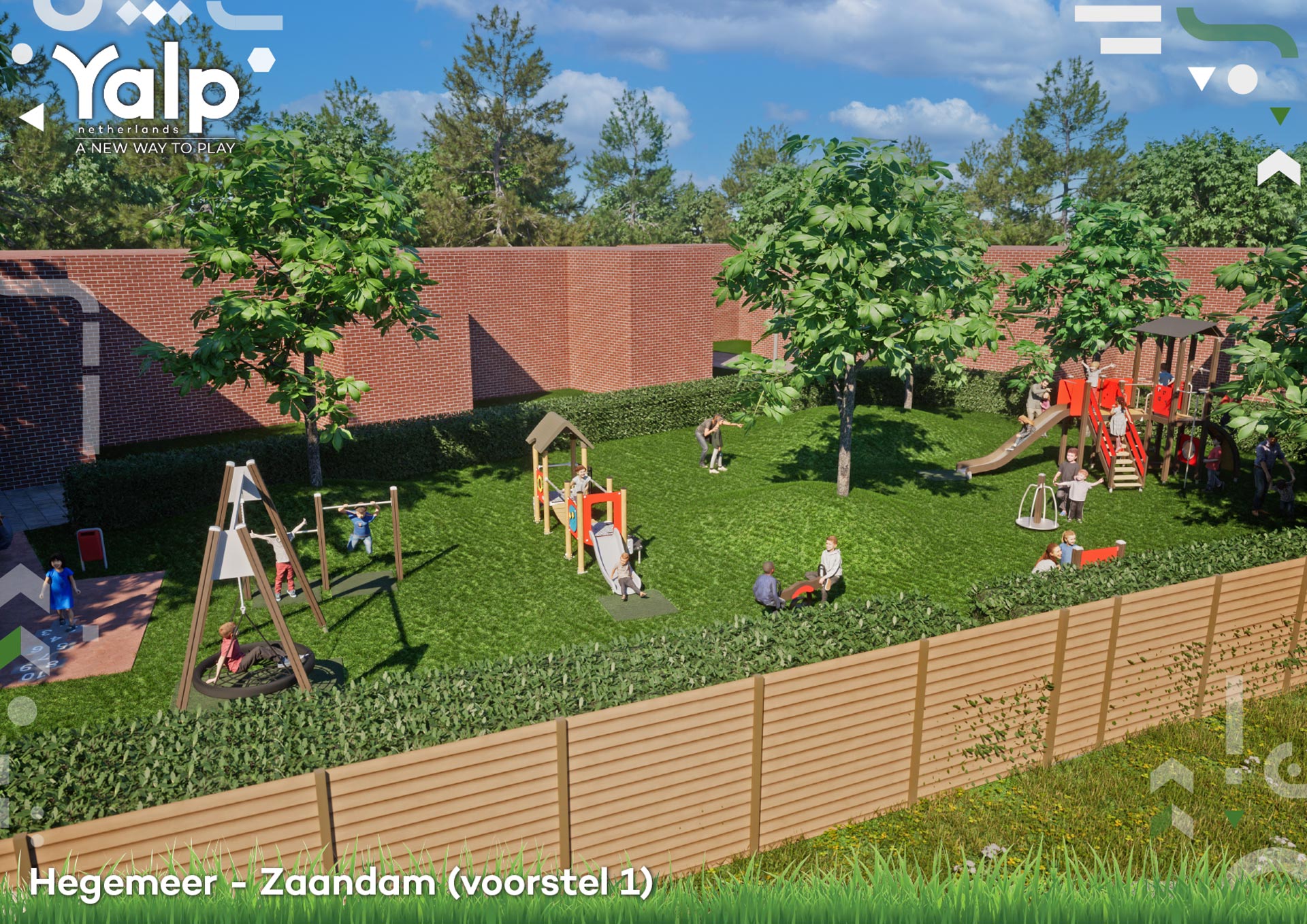 Speelplaats Hegermeer ontwerp 1 Speelplaats Hegermeer ontwerp 1