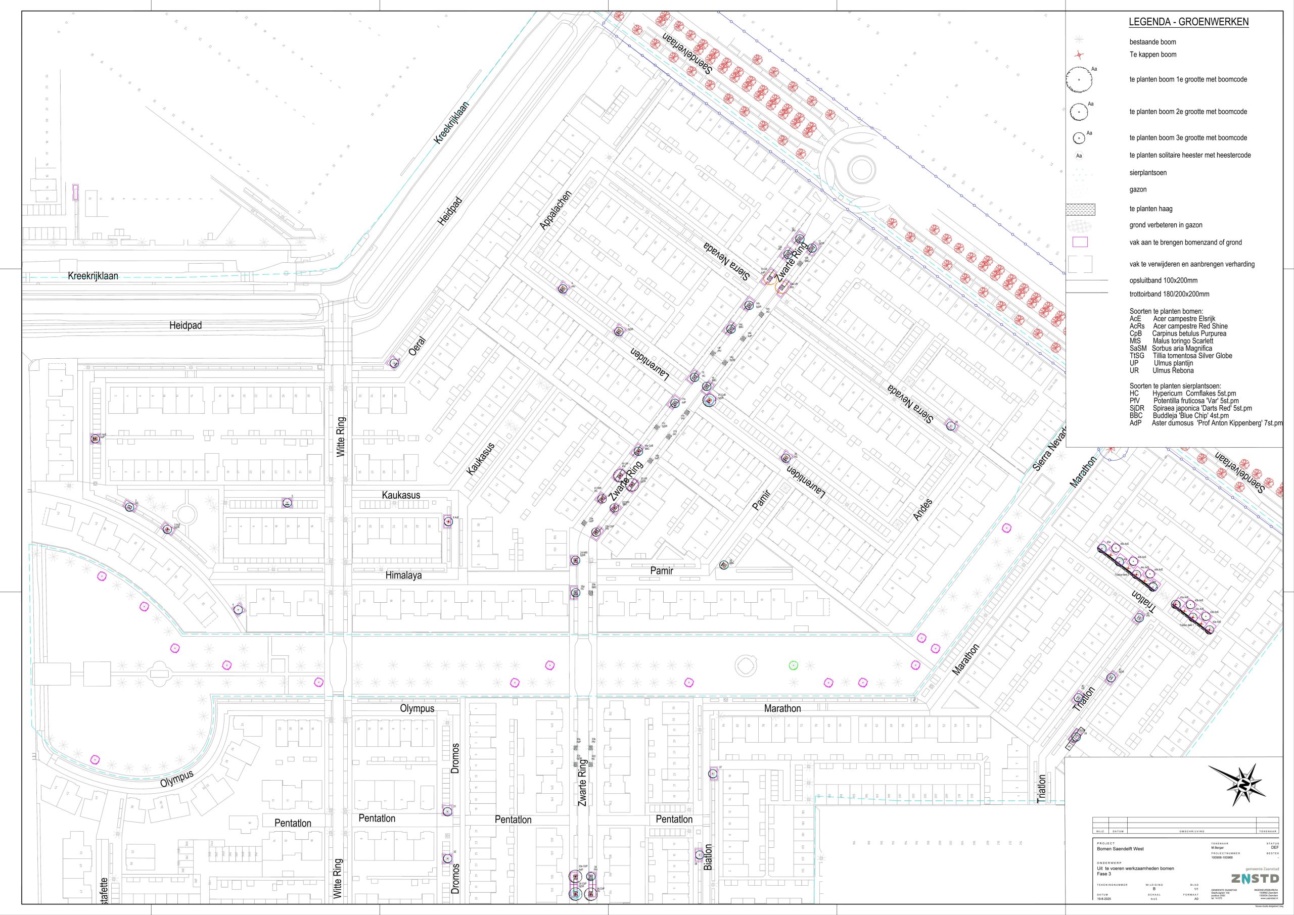 Vergroenen Saendelft-West nieuwe situatie deelgebied 3 deel 1