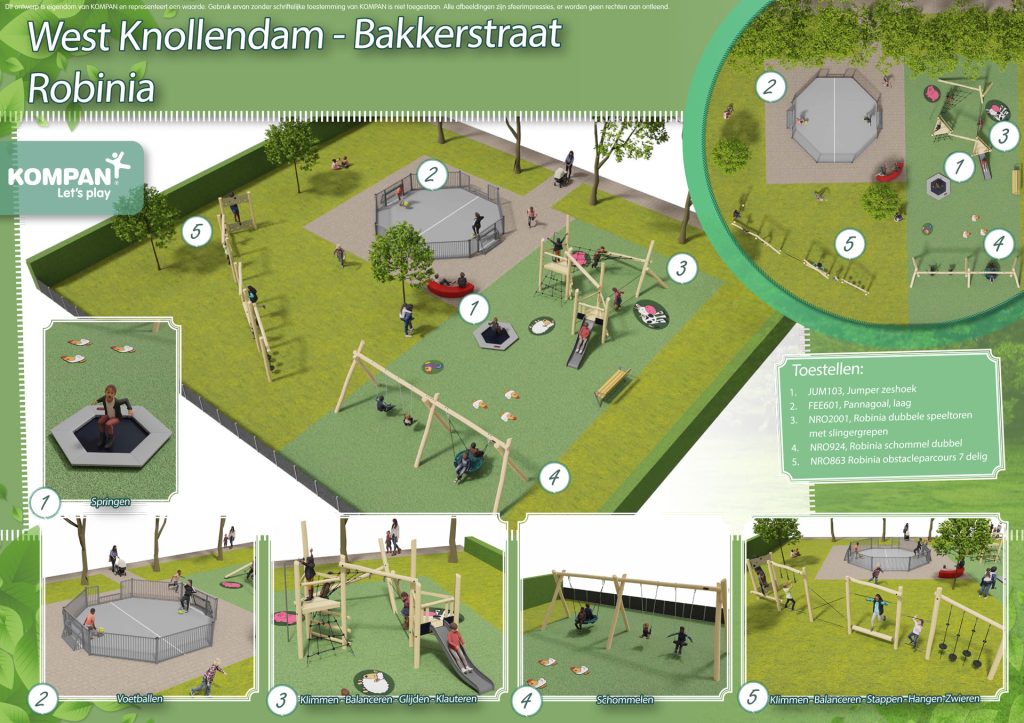 West Knollendam - Bakkerstraat Robinia Ontwerp Robinia Speelplaats Bakkerstraat