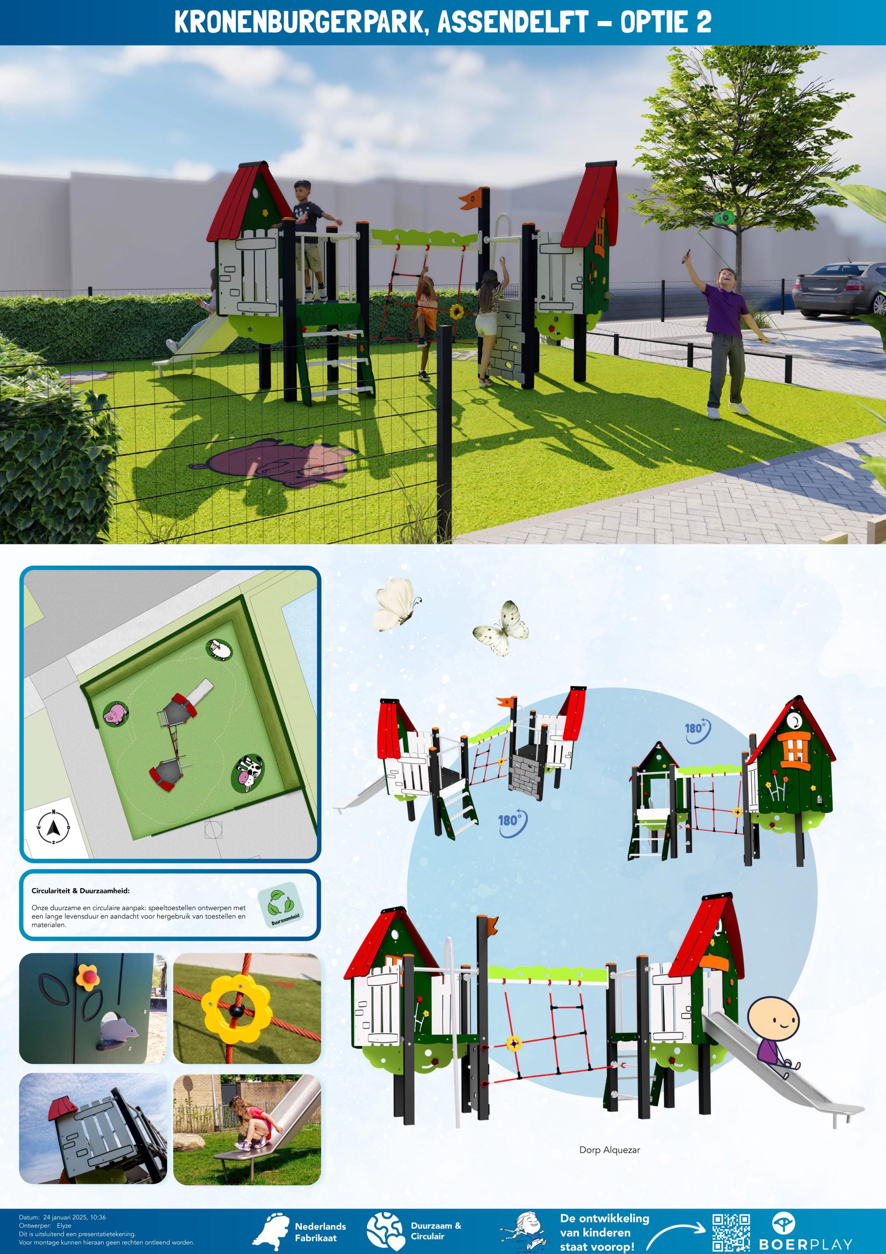 Definitief ontwerp - Speelplaats Kronenburgerpark - Assendelft Definitief ontwerp - Speelplaats Kronenburgerpark - Assendelft