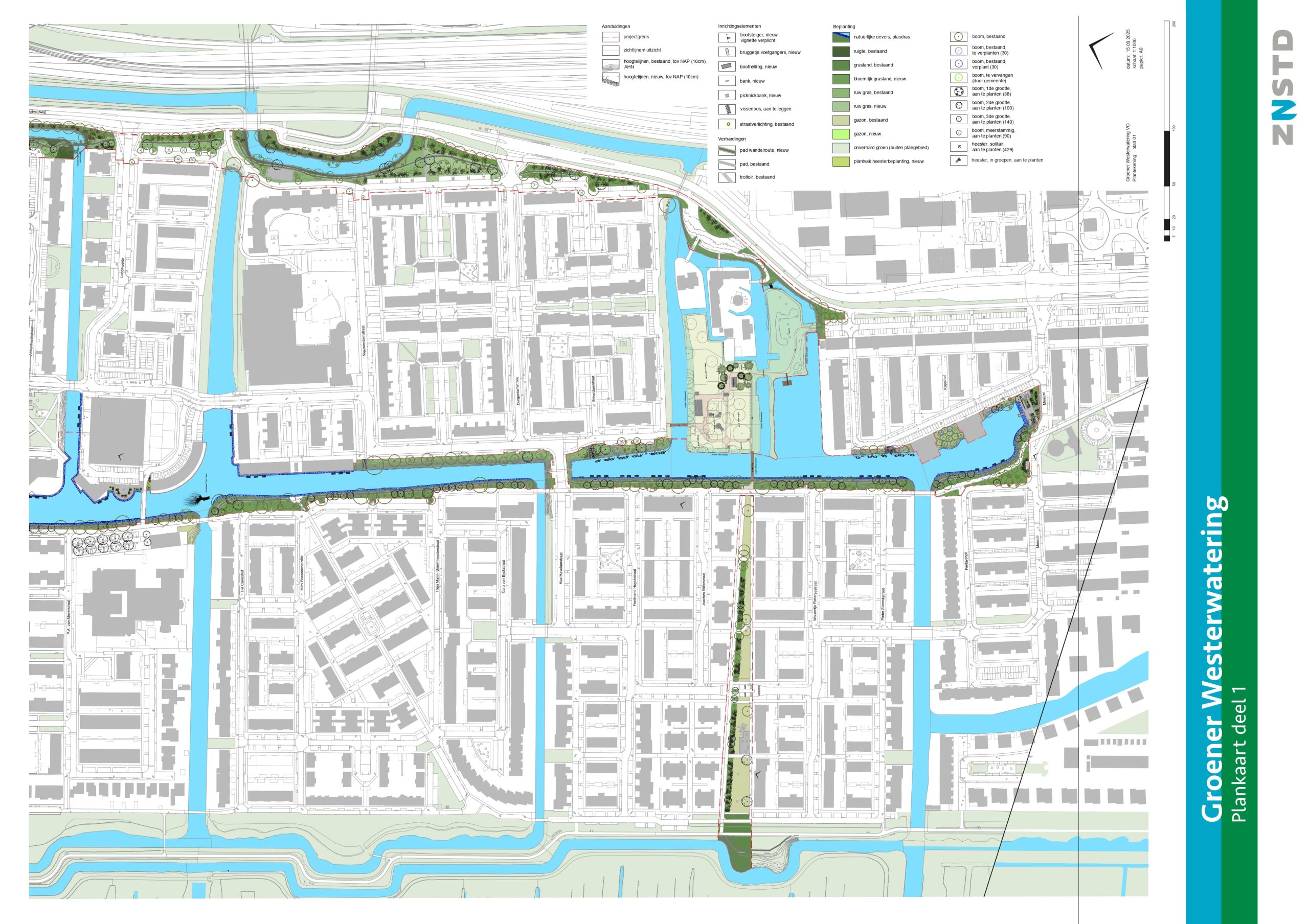 Westerwatering Zuid - Zaandam Plantekening