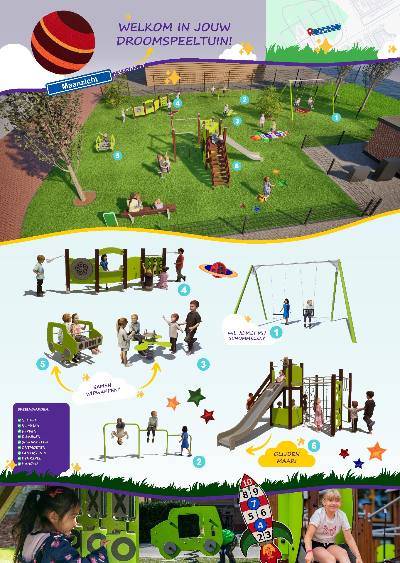 Definitief ontwerp - speelplaats Maanzicht Definitief ontwerp - speelplaats Maanzicht