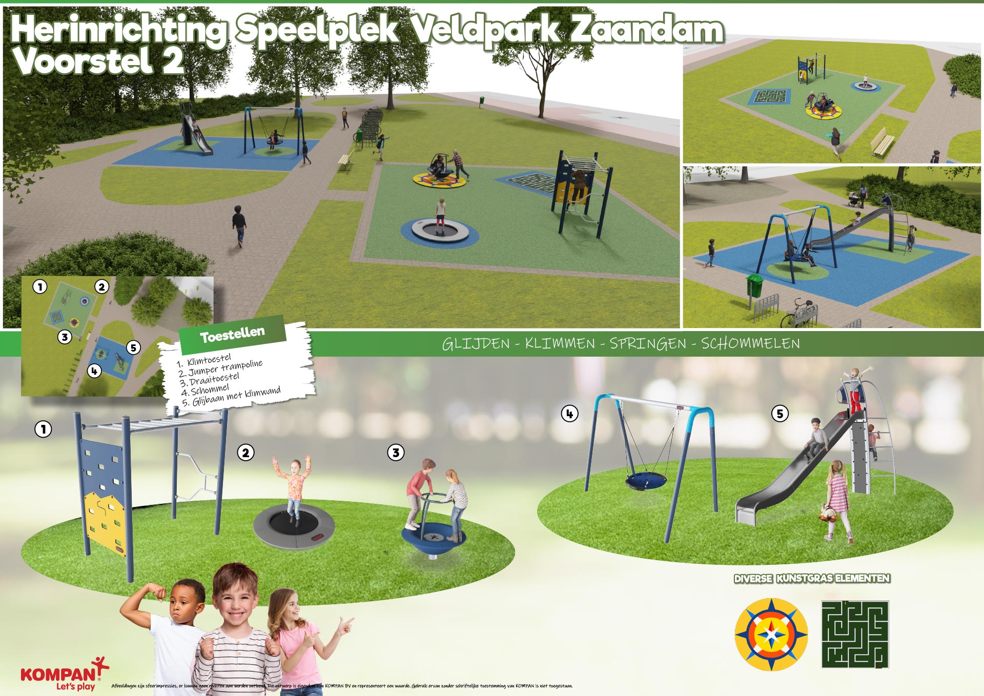 Voorlopig ontwerp Vijlbriefstraat Definitief ontwerp - speelplaats Veldpark Zaandam