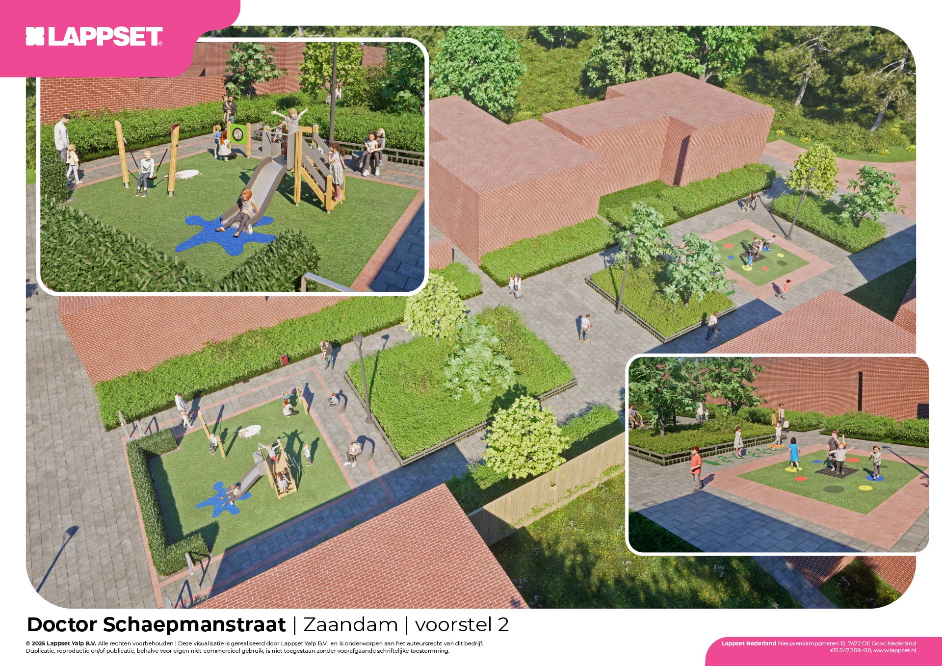 Speelplaats Dr. Schaepmanstraat - Foto 1 Definitief ontwerp speelplaats Dr. Schaepmanstraat - Foto 1