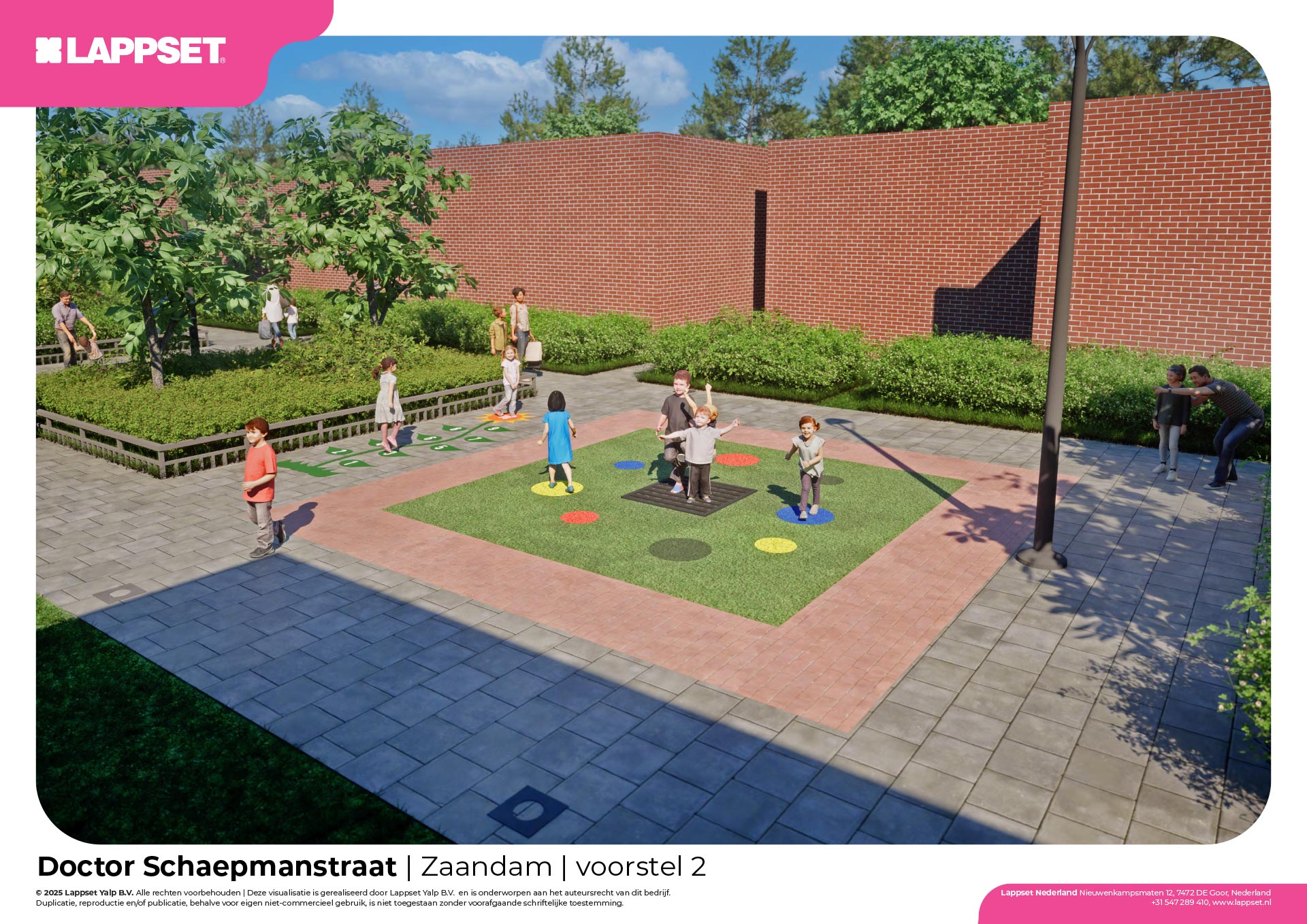 Speelplaats Dr. Schaepmanstraat - Foto 1 Definitief ontwerp speelplaats Dr. Schaepmanstraat - Foto 3