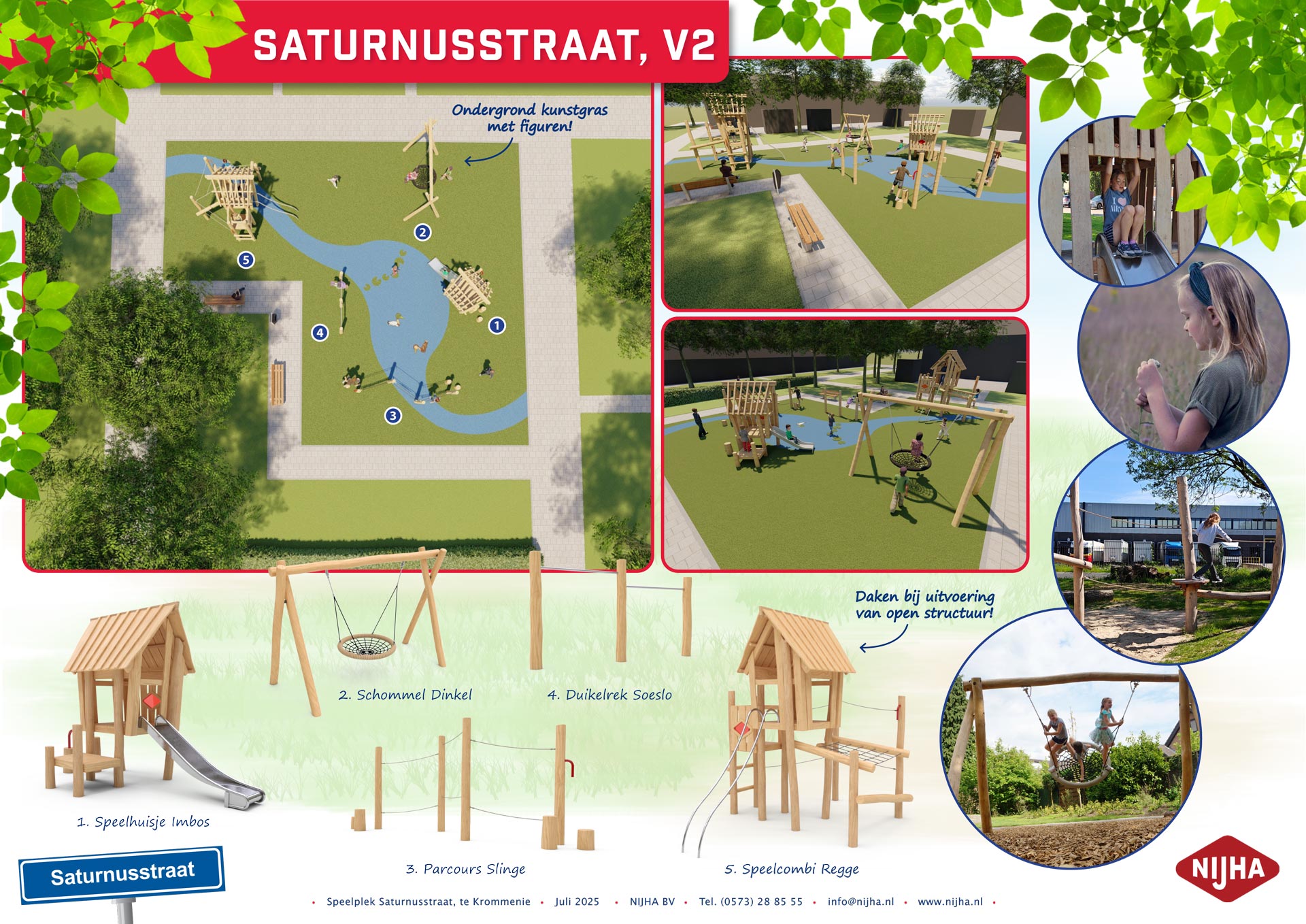 Speelplaats Saturnusstraat Voorstel 2 Definitief ontwerp Speelplaats Saturnusstraat