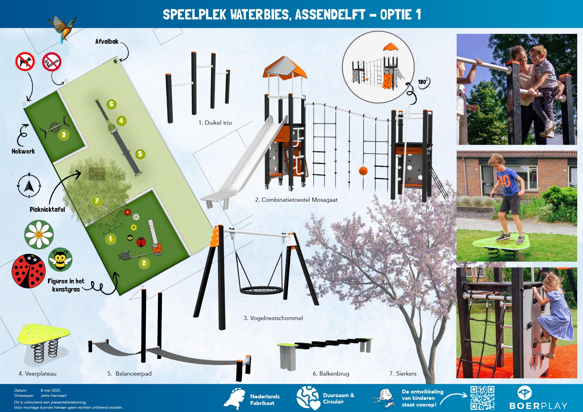Speelplek Waterbies - Assendelft - Optie 1 Speelplek Waterbies - Assendelft - Optie 1