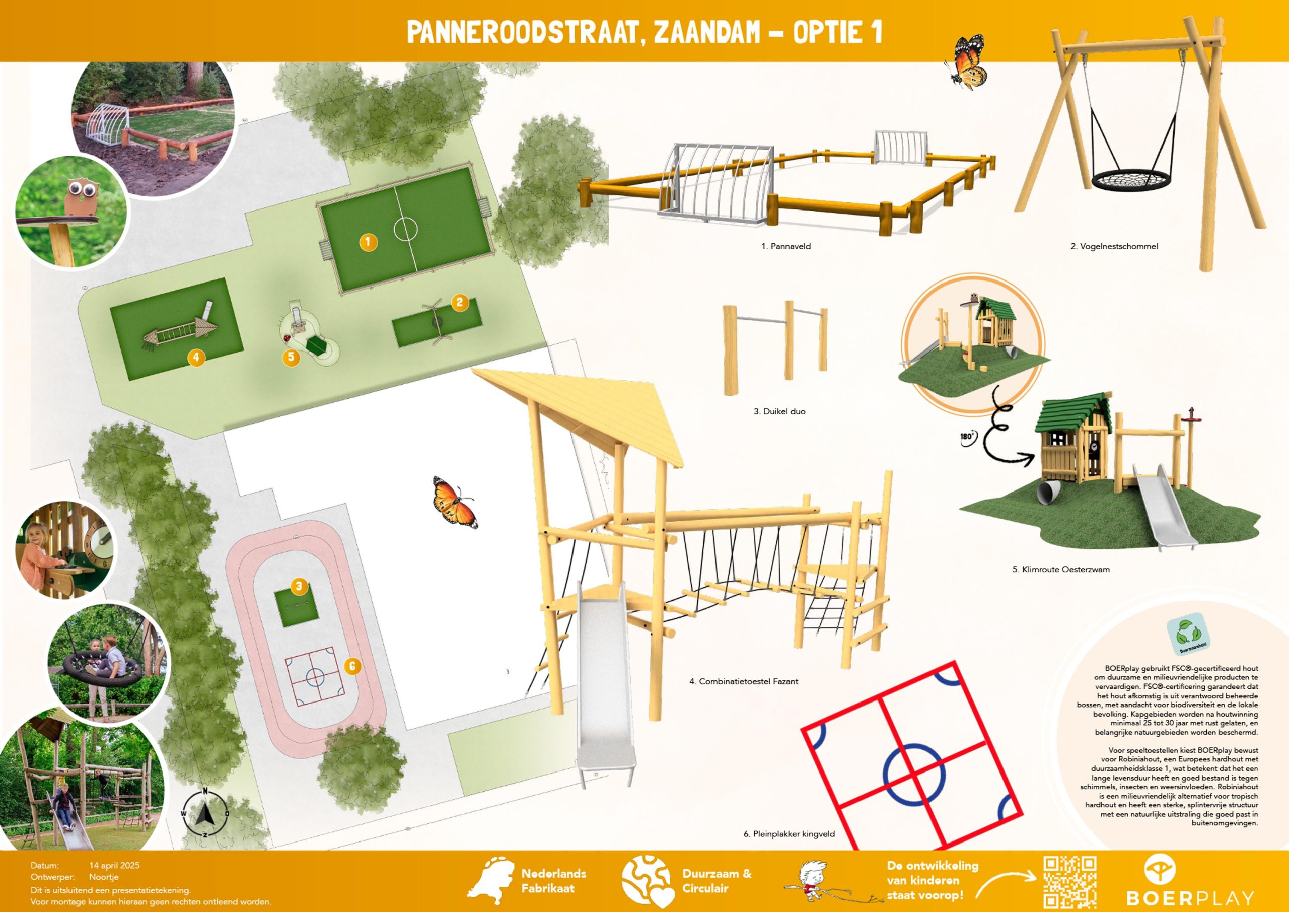 Speelplaats Panneroodstraat Optie 1 Speelplaats Panneroodstraat Optie 1