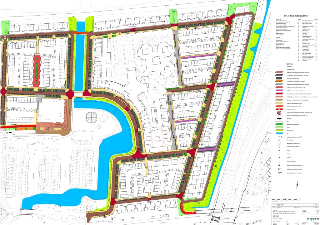 Definitief ontwerp voor het project Gershwinstraat - de oostelijke kant
