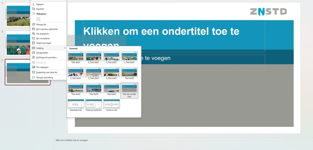 Oude PowerPointtemplate