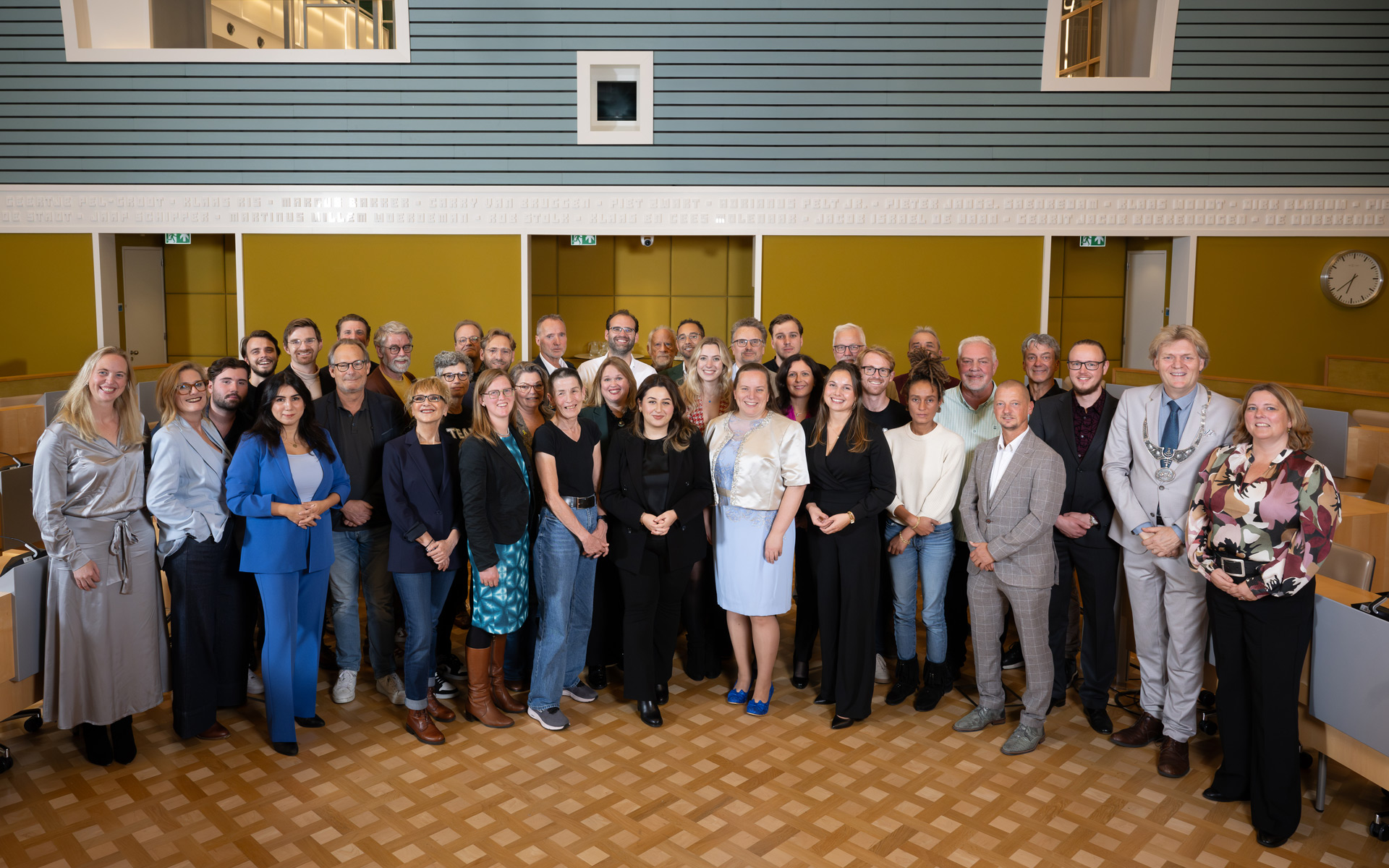 Groepsfoto gemeenteraad Zaanstad 2024 Groepsfoto gemeenteraad Zaanstad 2024