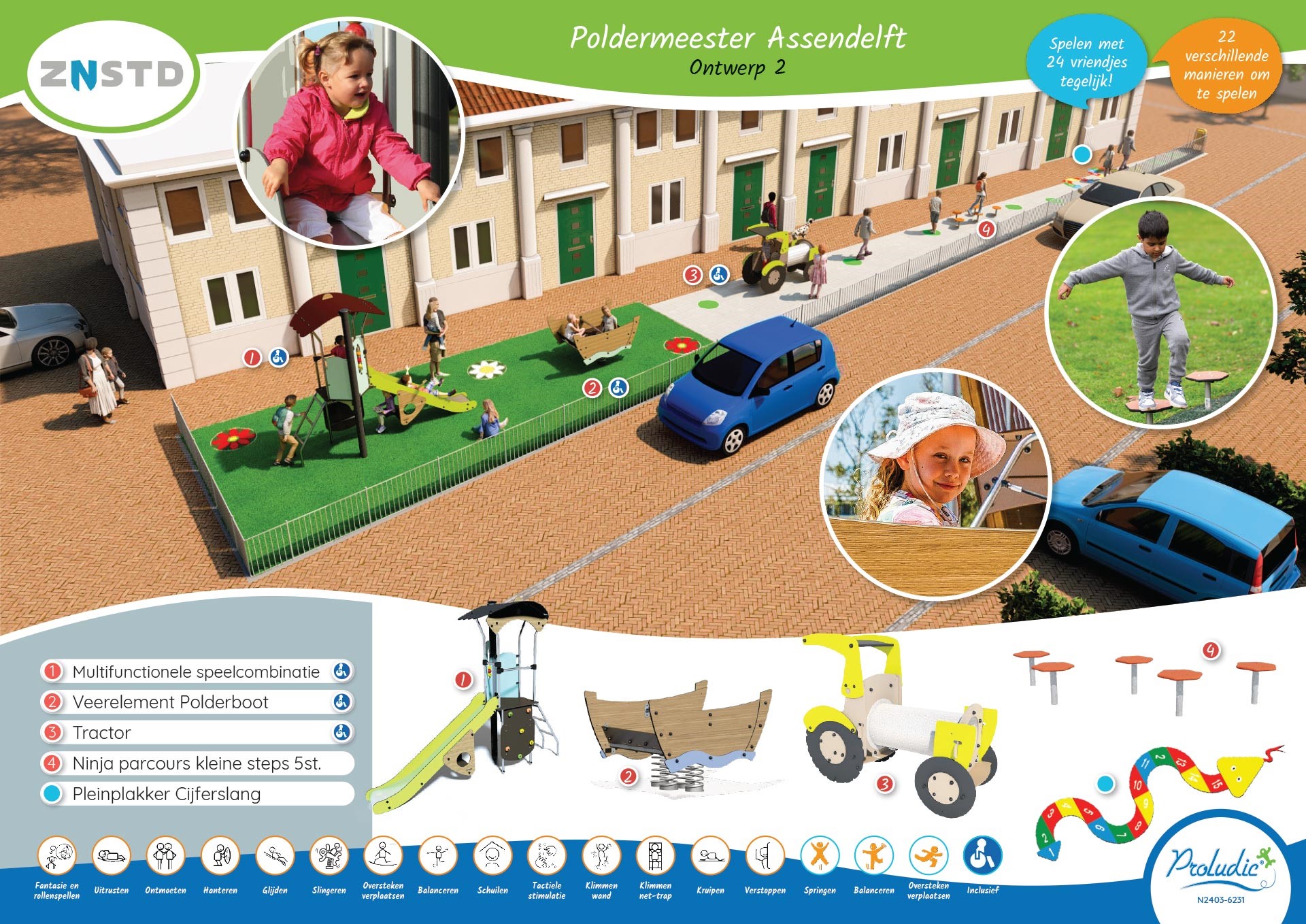 Speelplaats Poldermeester Ontwerp 2 foto 1 Speelplaats Poldermeester Ontwerp 2 foto 1
