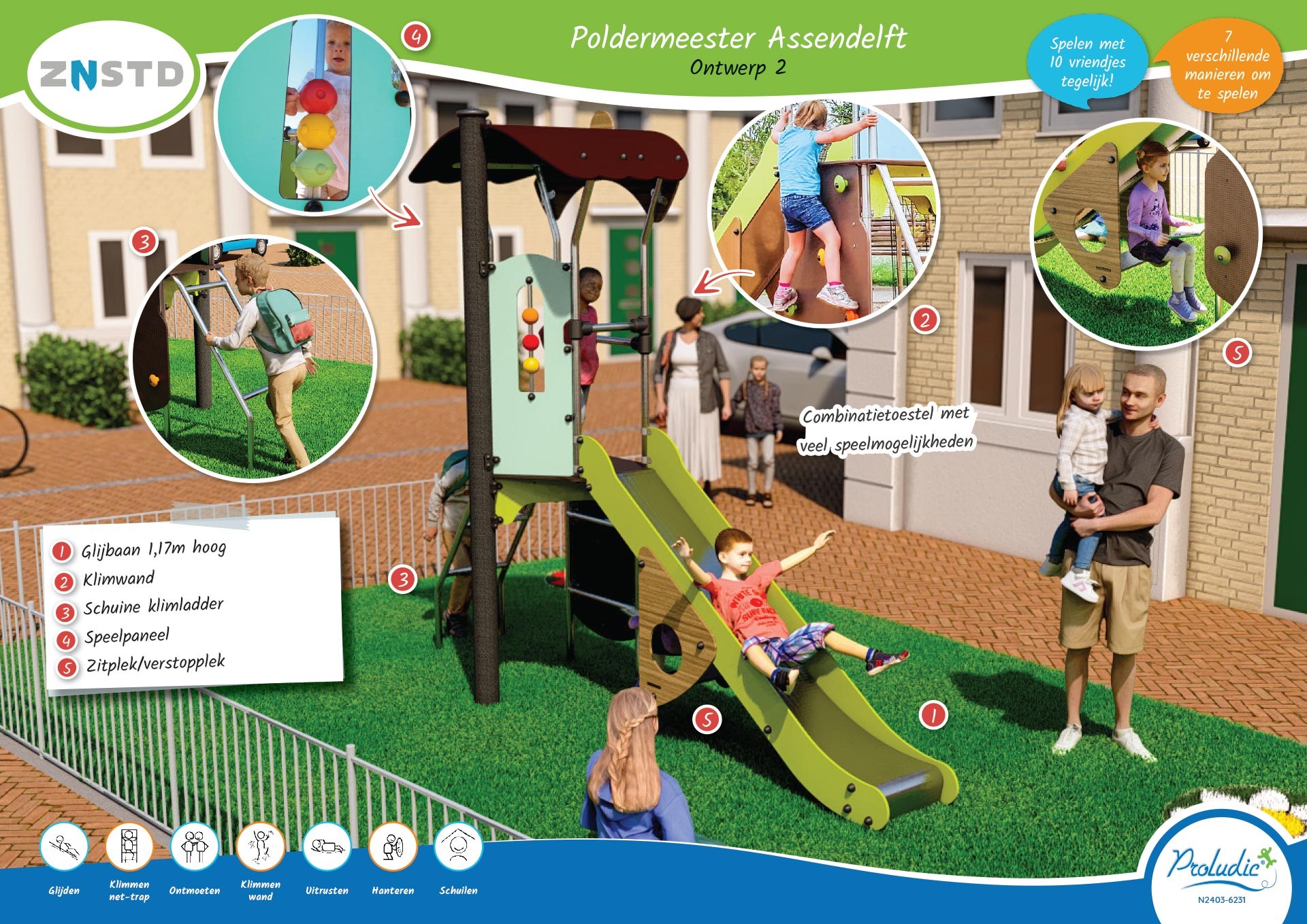 Speelplaats Poldermeester Ontwerp 2 foto 3 Speelplaats Poldermeester Ontwerp 2 foto 3