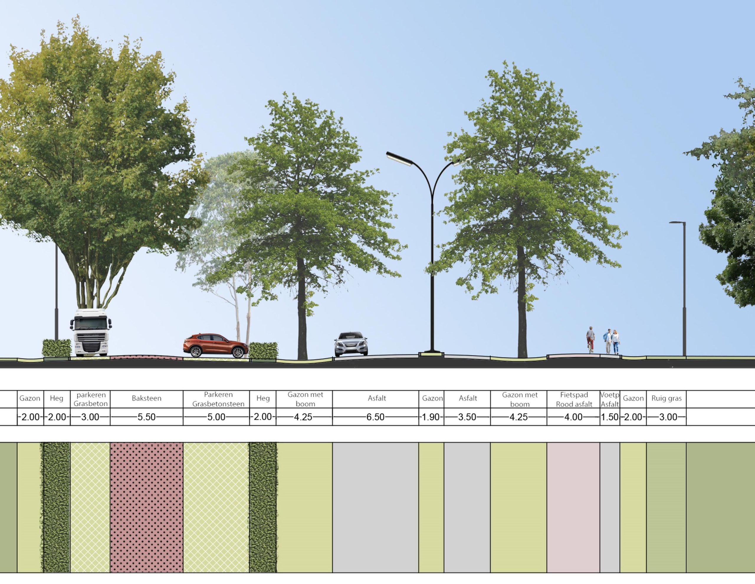 Zij aanzicht Pontplein Buitenhuizen Zij aanzicht Pontplein Buitenhuizen