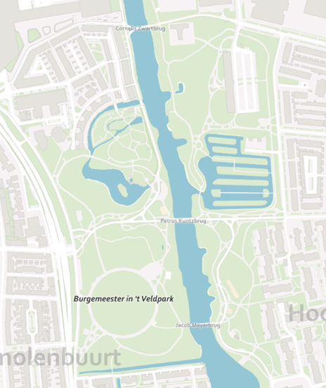 Burgemeester In 't Veldpark - Kaart