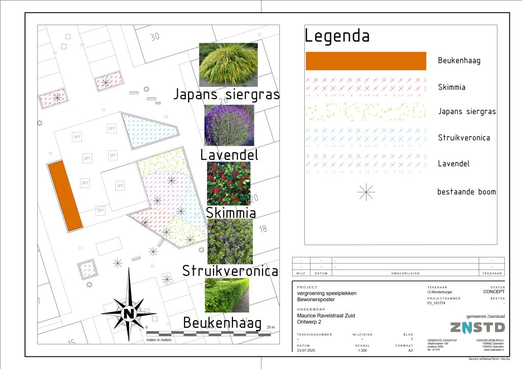 Maurice Ravelstraat Zuid ontwerp 2