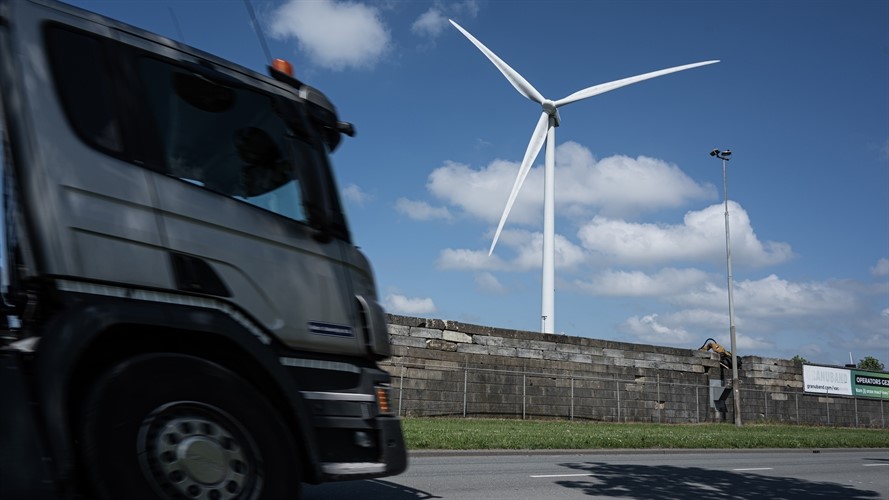 Windturbines Amsterdams Havengebied
