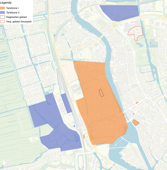 nieuwe indeling parkeerzones