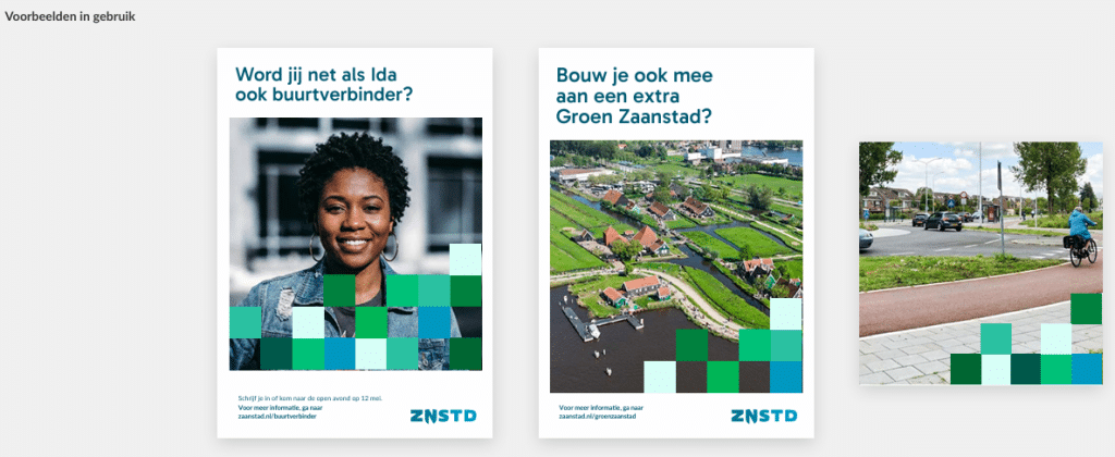 Voorbeelden blokkengrid staand