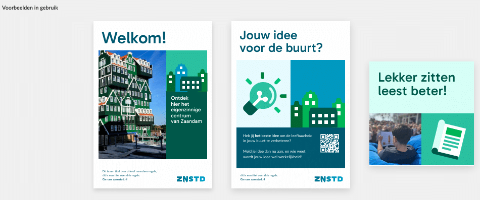 Voorbeelden vlakverdeling